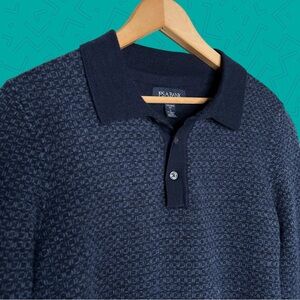 Jos. A. Bank Wool Polo Sweater